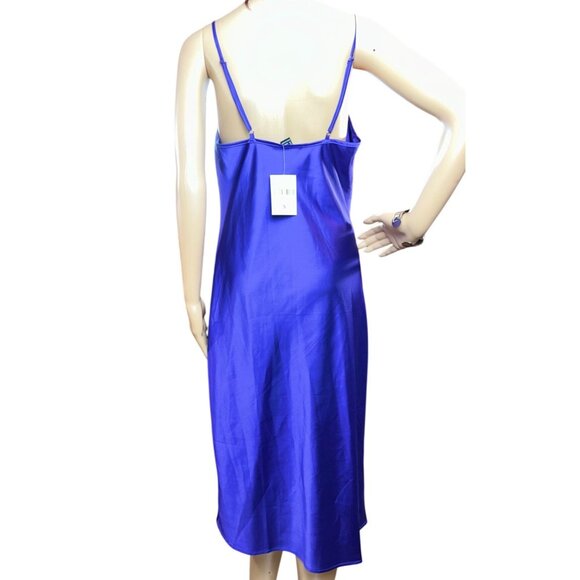 (5 for $25)Forever 21 Satin Slip Dress in Purple Size Small NWT - Picture 5 of 8